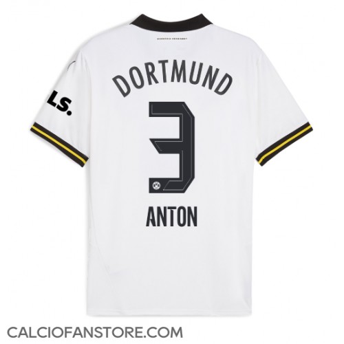 Maglia Calcio Borussia Dortmund Waldemar Anton #3 Terza Divisa 2024-25 Manica Corta